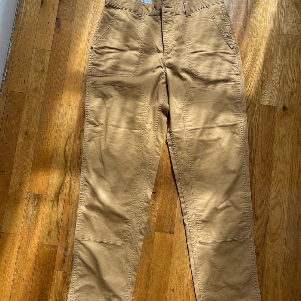 Women's Tan Workwear Pants - Durable Everyday Chinos